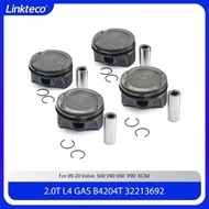 Engine part Pistons & piston rings set Fit 2.0 L L4 GAS B4204T11 For 09-20 2.0T Volvo S60 V40 V60 V9