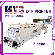 Commerical Grade DTF Printer 5 Colours 600MM 5 Head I3200 DTF Printer 60 Fluorescente for Tshirt