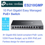 TP-link Omada ES210GMP Omada 10-Port Gigabit Easy Managed Switch with 8-Port PoE+