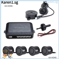 KA Parking Sensor Kit, 12V 22mm Reverse Radar Sound, Universal With 4 Sensors Buzzer Alert Indicator Car Parking Sensor Kit Car