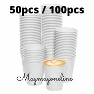 [Ready Stock] 80pcs Paper cup 6oz White | Disposable 6oz Paper cup White | Plain Paper Cup 6oz |