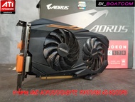 การ์ดจอVGA(การ์ดแสดงผล) AMD AORUS/GIGABYTE  RX570/580 4G-8G/DDR5  ต่อไฟเพิ่ม 8พิน