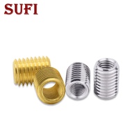 10pcs M4/M6/M8 to M10, M10 to M12/M14 Threaded Hollow Tube Adapter Copper Silver Inner Outer Threade