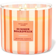 BBW SUMMER BOARDWALK 3 WICK SCENTED CANDLE 411 G PENGHARUM RUANGAN TAHAN LAMA
