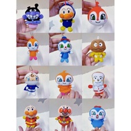 Anpanman preloved keychain puppet SKC8 Baikinman Dokin-chan Kokin-chan Rollpanna Shokupanman Currypa