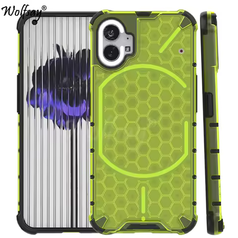 Shockproof Transparent Case For Nothing Phone 1 Honeycomb Armor Clear Case For Nothing Phone 1 Case 