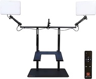 Altwork TruVue Webcam Lighting &amp; Center Screen Webcam Mount with Desk Stand &amp; Laptop Tray| LED Video Conferencing Lighting |Adjustable Brightness, Color Temperature | for 10-17" Laptops &amp; MacBooks