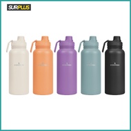 ➩ ✯ ▭ Surplus Hydrofresh Stainless Steel Tumbler with Sporty Handle 1L