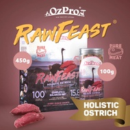 YSPET OzPro RawFeast Freeze Dried Raw Meat Premium Cat/Kitten/Dog/Puppy Treats - Holistic Ostrich