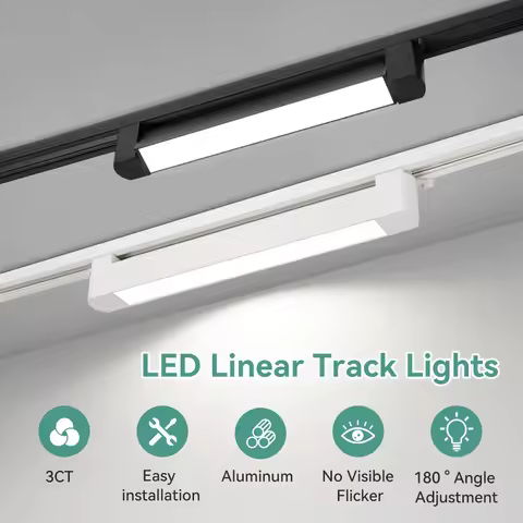 Track Light Led Morden Interior Decoration Full Set Rail Floodlight Shop Studio Living Room Home Str