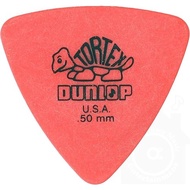JIM DUNLOP Jim Dunlop Tortex Triangle Pick Set of 12 & Musent Custom Players 1 431B.50-RED-12P