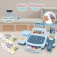 Lucky DAYS.my Cash Register Cashier Machine Pretend Play Toy With Scanner Calculator Music Lights Ta