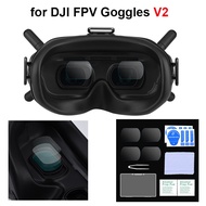 9H HD Tempered Glass Film for DJI FPV Goggles V2 Lens Dustproof Protector Anti-scratch Film for DJI FPV Combo Drone Accesories