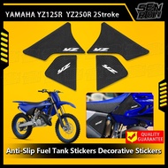 Non-slip Side Fuel Tank Stickers Waterproof Pad Rubber Sticker For YAMAHA YZ125R YZ 125 R YZ250R YZ 