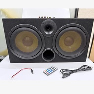 8 นิ้ว ลำโพงบลูทูธ ตู้ลำโพงสำเร็จรูป นิ้วพร้อมใช้งาน ลำโพงรถยนต์ พร้อมซับวูฟเฟอร์ไร้สาย ร้องkaraoke