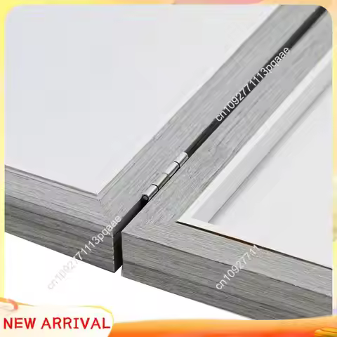 N84R Double Picture Frame 4X6in Rustic Grey Photo Frames Wooden Hinged Folding,Wedding Gifts,Mother'