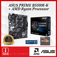 ASUS PRIME B550M-K  AM4 mATX  Motherboard + RYZEN 5 / RYZEN 7 CPU COMBO