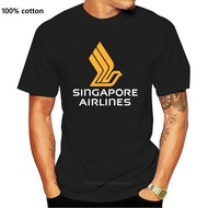 Men's round neck T-shirt Singapore Airlines 6 Black T Shirt