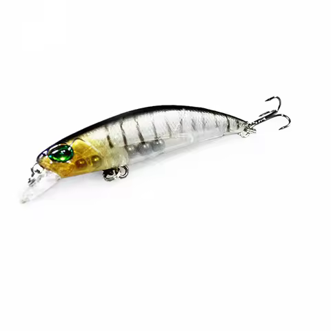 1PCS Floating Minnow Fishing Lure Laser Hard Artificial Bait 3D Eyes 6.5cm 4g Fishing Wobblers Crank