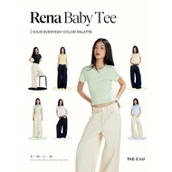 THE C.I.U women's baby tee, form-fitting stretch cotton t-shirt - Rena Baby Tee - SG01
