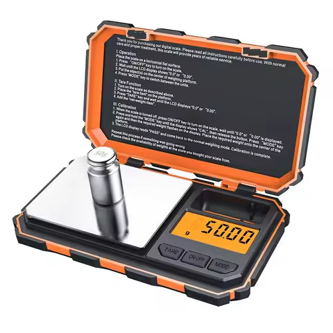 50g/0.001g or 200g/0.01g Pocket Digital Mini Scale Milligram Precise Graduation Electric 50g/200g Ca