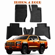 ผ้ายางปูพื้นรถยนต์ ถาดยางปูพื้น พรมปูพื้นรถ TRITON 4DOOR ปี 2024 2025  ไทรทัน 4 ประตู