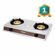 KHIND Double Stove Gas Cooker GC7125 Stainless Steel