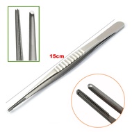 Dental DeBakey Tissue Tweezer Dissecting Forceps Tweezer Straight 15 Cm Surgery Dental Surgical Twee