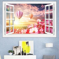 Full wall painting (60cmx90cm) flower number and hot air balloon