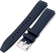 StrapXPro Rubber Strap compatible with Seiko New Monster 4th Generation SBDY035 SRPD25, Blue