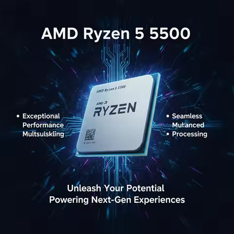 New R5 5500 AMD Ryzen 5 5500 Socket AM4 but without cooler