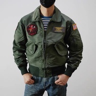 Defend The Warrior Lone Ranger top gun Tom Brother Nylon Short Version Slim-Fit Lapel Flight Jacket 