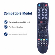 New Replacement Remote Control for uClan Premium RCU v2.0 Denys Satellite IPTV Receiver, Smart 2-in-