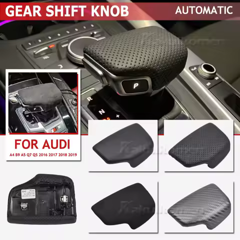 4M1713139F Auto Gear Shift Knob Cover Perforated LHD For Audi A4 B9 A5 Q7 Q5 2016 2017 2018 2019 Sue