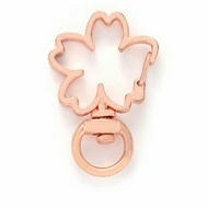 GANTUNGAN Monggo] Cherry Blossom Keychain Key Chain Resin Hook Claps