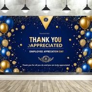 7x5ft Employee Appreciation Photography Background Happy Retirement Banner Backdrop Party Decor Phot