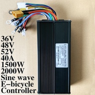 36V 48V 52V 1500W 2000W brushless motor controller 40A sine wave three mode controller for electric