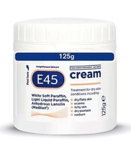 E45 Dermatological Moisturising Cream for Dry Skin & Eczema - 125g英國代購 只限本月 25年8月