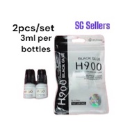 SG ready stock . 2pcs/ set.H900 eyelash extension glue