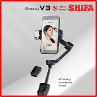 [SHIFA] Hohem ISteady V3ขยายได้3แกนพับได้ Stabilizer Gimbal Ponsel Cerdas โทรศัพท์ Vlog Gimbal ในตัว
