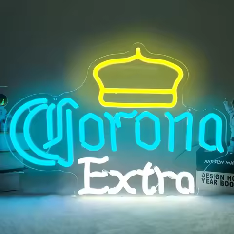 Corona Extra LED Neon Sign Beer Neon Lights Signs for Wall Decor for Man Cave Home Bar Party Club Be