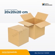 Box 20x20x20 cm (ELA) Box/Carton/kardus/paking/Box normal/normal/Cheapest/Plain