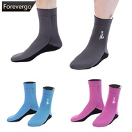 FOREVERGO 1 Pair Multifunctional Neoprene Mid-Calf Diving Socks Non-Slip and Warm Equipment M7V3 G5Y