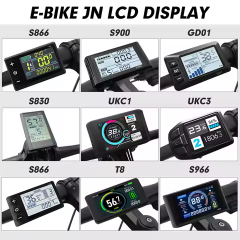 Electric Bicycle JN Display S866 S900 GD01 UKC1 UKC3 T8 S966 S830 LCD 5pin SM/Waterproof Colorful Di