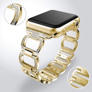 Suitable for Apple Watch Apple Watch Series 5 4 3 SE 6 Metal Stainless Steel Diamond Strap