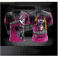 Summer hot selling printed t-shirt 3D foodpanda full sublimation sports shirt/round neck/short sleev