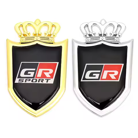 3D Car Sticker GR Sport Logo Emblem Badge Decals for Toyota HV YARiS GRMN RZ RC RS Prius GR Sport Le