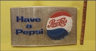 懷舊 汽水櫃廣告 百事可樂 Pepsi 塑膠牌  coke 士多辦館 汽水櫃  (C-J)