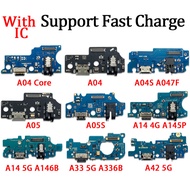 USB Charger Board For Samsung  A04E A04 Core A05 A05S A14 4G A145P A14 5G A146B A33 A336B A42 5G USB