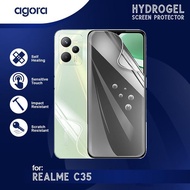 LAYAR Anti-Scratch Hydrogel For Realme C35 Hydrogel SCREEN Protector - ANTI SPY, FULL SCREEN, REALME
